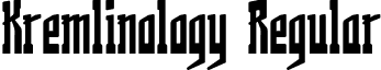 Kremlinology Regular font - kremlinology.ttf