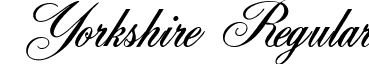 Yorkshire Regular font - York Script ES.ttf