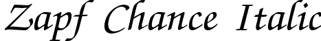 Zapf Chance Italic font - ZAPFCHI.ttf