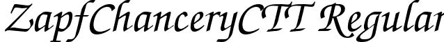 ZapfChanceryCTT Regular font - ZPF56__C.ttf