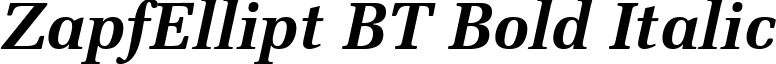 ZapfEllipt BT Bold Italic font - ZapE711t.ttf