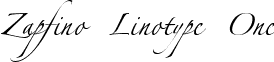 Zapfino Linotype One font - ZapfinoLinotypeOne.ttf