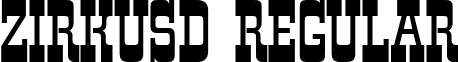 ZirkusD Regular font - ZirkusD.ttf