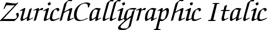 ZurichCalligraphic Italic font - ZurichCalligraphic Italic.ttf