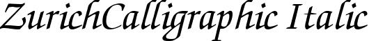 ZurichCalligraphic Italic font - ZURICHCI.ttf