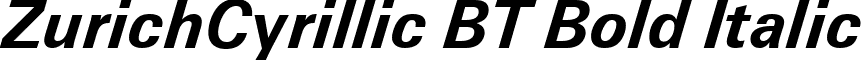 ZurichCyrillic BT Bold Italic font - tt6843m_.ttf