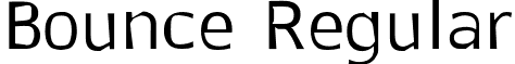 Bounce Regular font - Bounce.otf