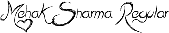 Mehak Sharma Regular font - Mehak_Sharma.ttf