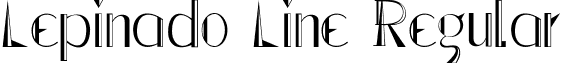 Lepinado Line Regular font - LepinadoLine.ttf