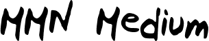 MMN Medium font - MMN.ttf
