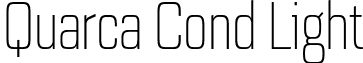 Quarca Cond Light font - QuarcaCondLight.otf