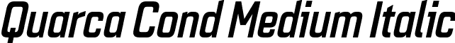 Quarca Cond Medium Italic font - QuarcaCondMediumItalic.otf