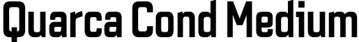 Quarca Cond Medium font - QuarcaCondMedium.otf