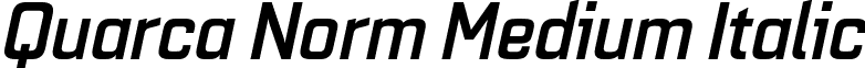Quarca Norm Medium Italic font - QuarcaNormMediumItalic.otf