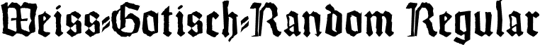 Weiss-Gotisch-Random Regular font - Weiss-Gotisch-Random.ttf