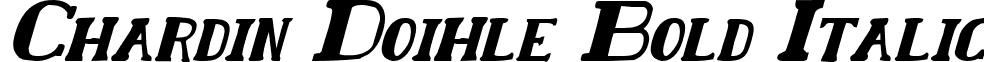 Chardin Doihle Bold Italic font - chardinbi.ttf