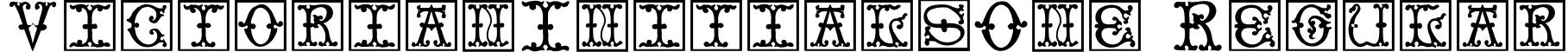 VictorianInitialsOne Regular font - VictorianInitialsOne.ttf