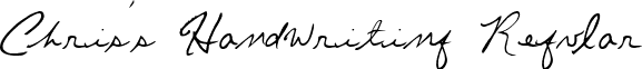 Chris's Handwriting Regular font - Chris_s_Handwriting.ttf