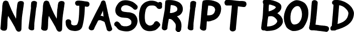 Ninjascript Bold font - nvscript_b.ttf