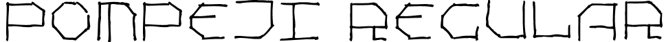 Pompeji Regular font - Pompeji.ttf