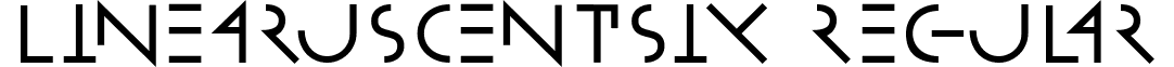 LinearusCentSix Regular font - LinearusCentSix.ttf