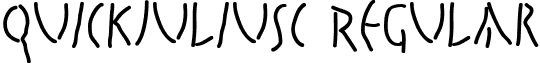 QuickJuliusC Regular font - QuickJuliusC.ttf