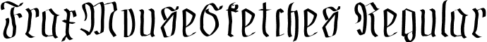 FraxMouseSketches Regular font - FraxMouseSketches.ttf