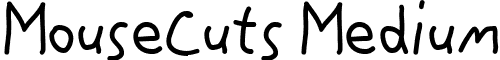 MouseCuts Medium font - MouseCut.ttf