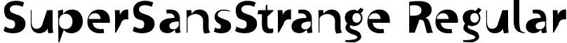 SuperSansStrange Regular font - SuperSansStrange.ttf