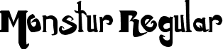 Monstur Regular font - Monstur.ttf