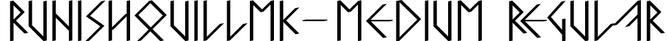 RunishQuillMK-Medium Regular font - RunishQuillMK-Medium.ttf