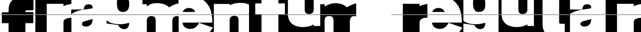 FragmentuM Regular font - FragmentuM.ttf