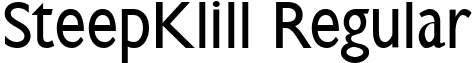 SteepKlill Regular font - SteepKlill.ttf