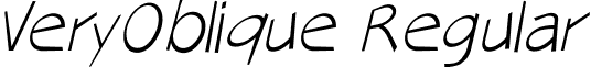 VeryOblique Regular font - VeryOblique.ttf