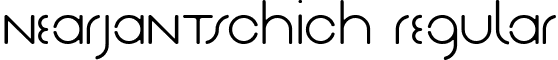 NearJanTschich Regular font - NearJanTschich.ttf