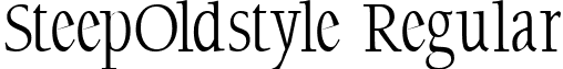 SteepOldstyle Regular font - SteepOldstyle.ttf