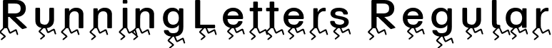 RunningLetters Regular font - RunningLetters.ttf