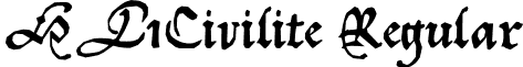 KL1Civilite Regular font - KL1CiviliteEdges.ttf