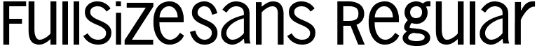 FullsizeSans Regular font - FullsizeSans.ttf