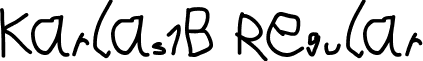 Karlas1B Regular font - Karlas1B.ttf