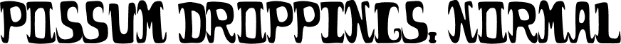 possum droppings. normal font - POSSUM.TTF