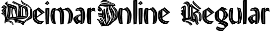 WeimarInline Regular font - WeimarInline.ttf