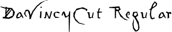 DaVincyCut Regular font - DaVincyCut.ttf