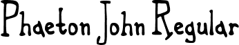 Phaeton John Regular font - Phaeton_John.ttf