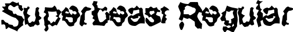 Superbeast Regular font - Superbeast.ttf