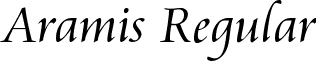 Aramis Regular font - Aramis_Regular.ttf