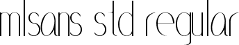 MLSans Std Regular font - ML_Sans_Std.ttf
