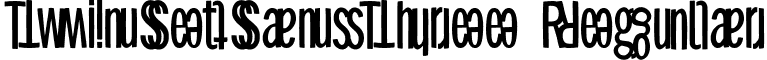 TwinSetSansThree Regular font - TwinSetSansThree.ttf