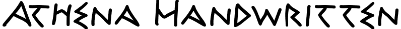 Athena Handwritten font - ATHEH___.TTF