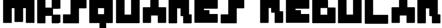 MKSquares Regular font - MKSquares-Black.ttf